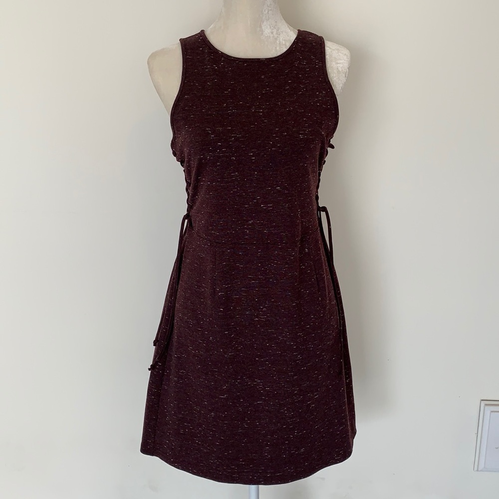 Cupcakes & cashmere plum bodycon side tie dress